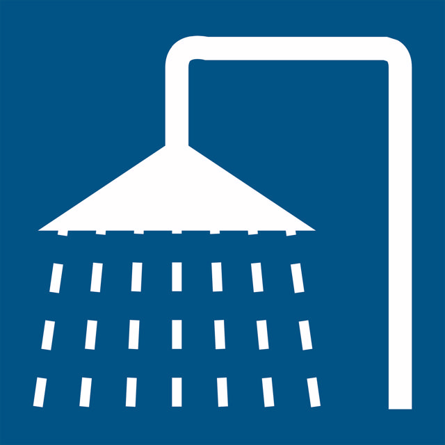 Duschskylt, 100 x 100 mm