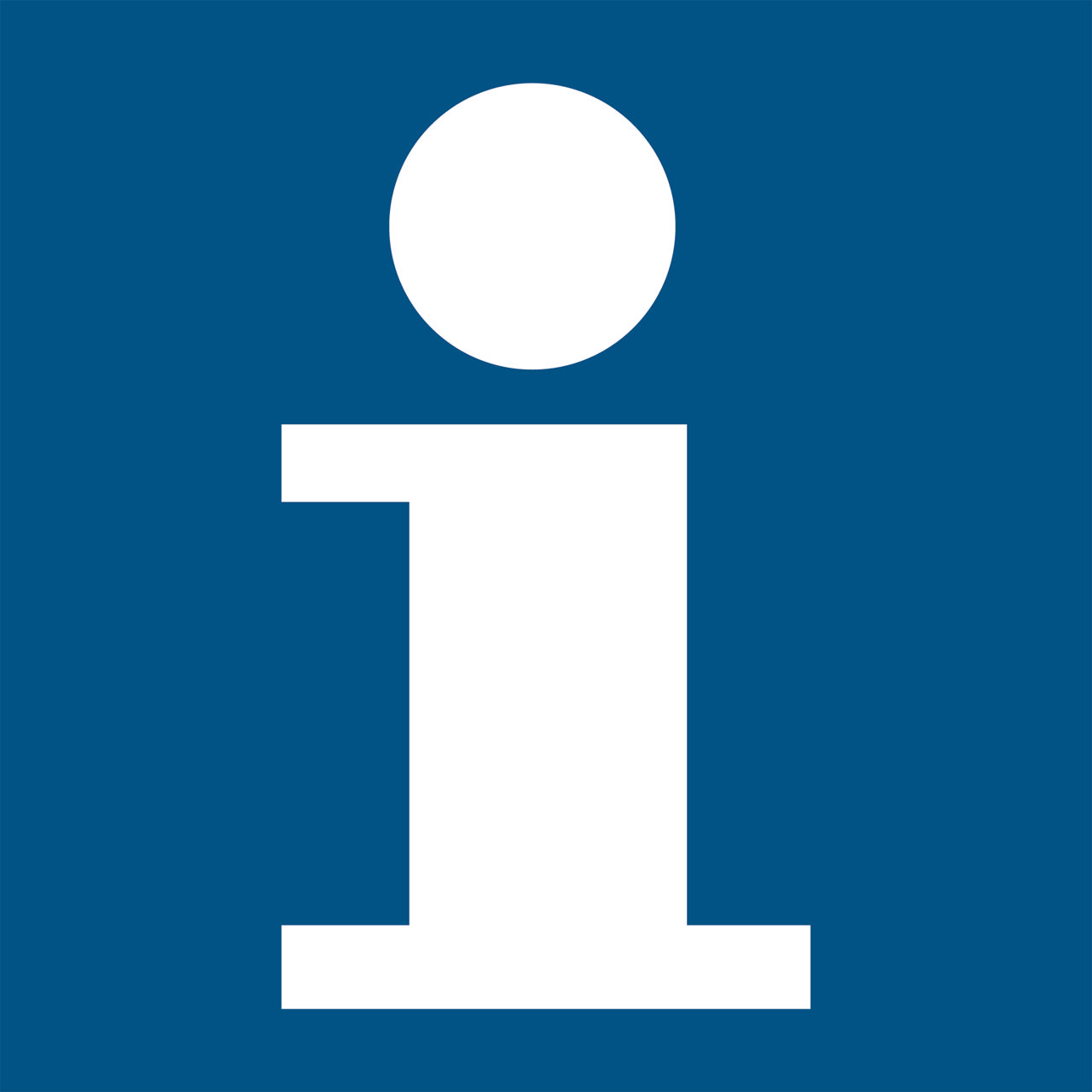 Informationsskylt, 100 x 100 mm