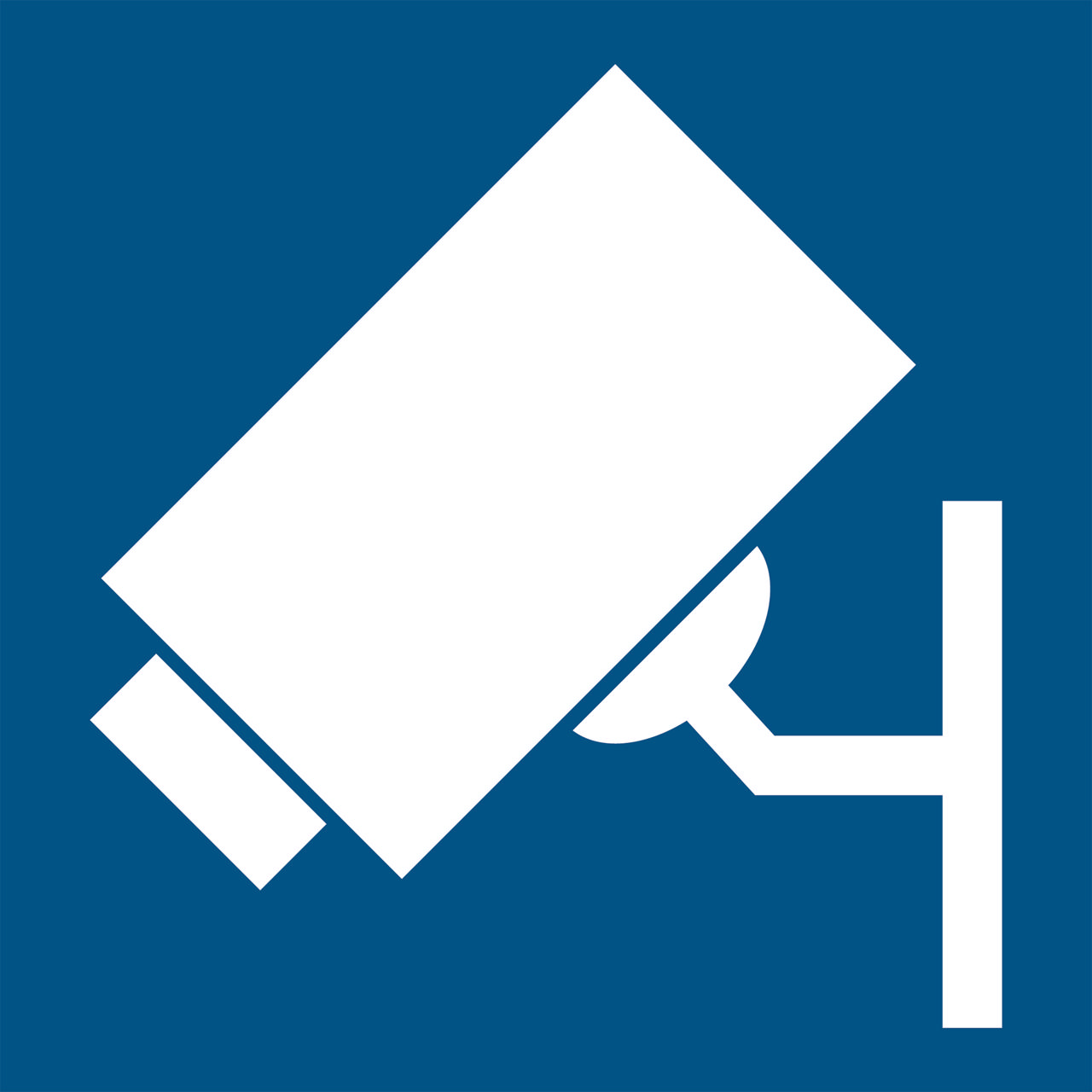 Kameraövervakningsskylt, 100 x 100 mm