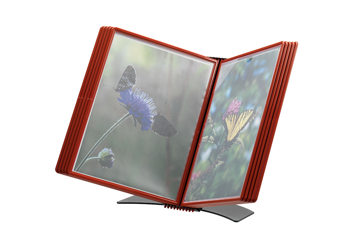 Flex-o-Frame Premium Skrivbordsdokumentvisningssystem, A4, 10 fickor