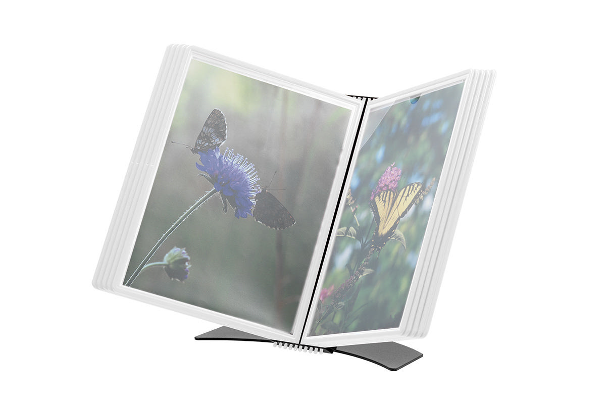 Flex-o-Frame Premium Skrivbordsdokumentvisningssystem, A4, 10 fickor