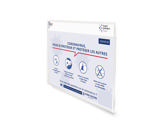 Självhäftande skylthållare i akryl, permanent, A4