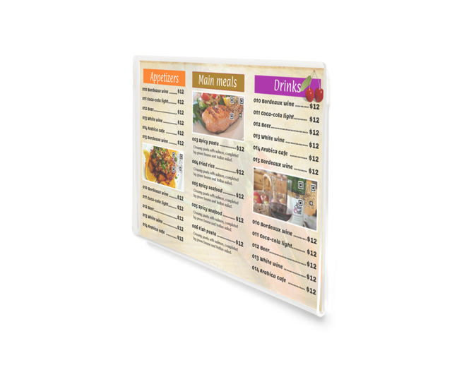 Självhäftande skylthållare i akryl, permanent, A5