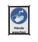 Acrylic wand informatiehouder met A4 magneto displayframe