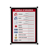 Acrylic wand informatiehouder met A4 magneto displayframe