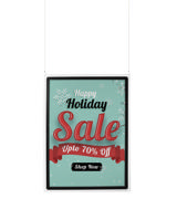 Acrylic hangende informatiehouder met A1 Magneto displayframe, dubbelzijdig 