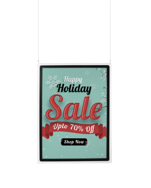 Acrylic hangende informatiehouder met A1 Magneto displayframe, dubbelzijdig 