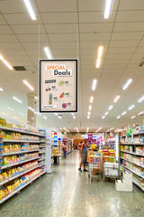 Acrylic hangende informatiehouder met A1 Magneto displayframe, dubbelzijdig 