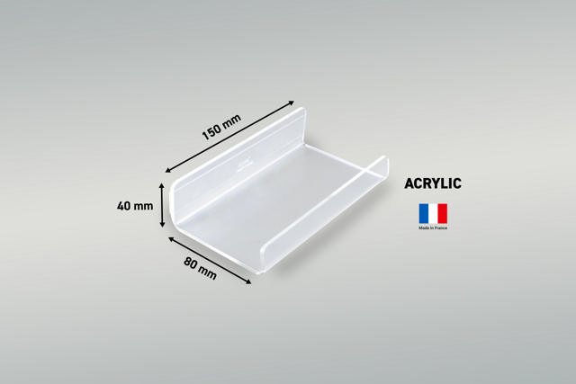 Selbstklebende Acrylstifteablage