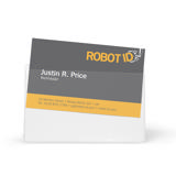 Fundas autoadhesivas para tarjetas de visita, apertura superior, 105 x 60 mm