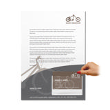 Fundas autoadhesivas para tarjetas de visita, apertura superior, 105 x 60 mm