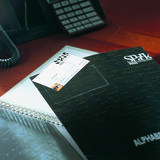 Fundas autoadhesivas para tarjetas de visita, apertura superior, 105 x 60 mm