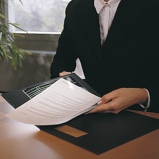 Selvklæbende hjørnelomme, permanent, 100 x 100 mm