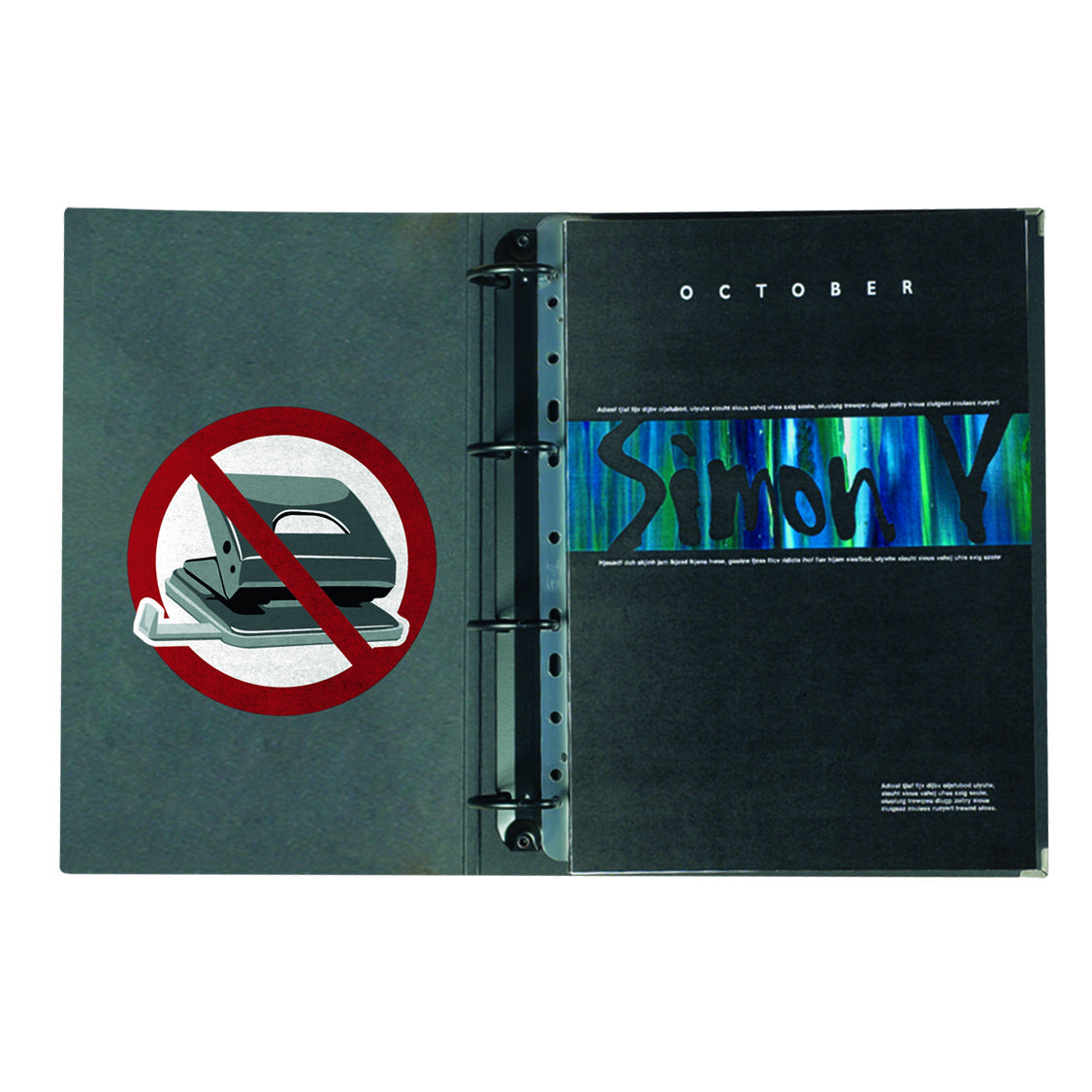 Selbstklebende Abheftstreifen, permanent, DIN A4, 295 mm