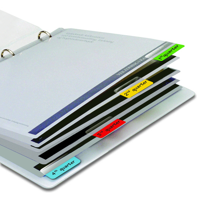 3L Selbstklebende Registertabs, permanent, 12 x 40 mm