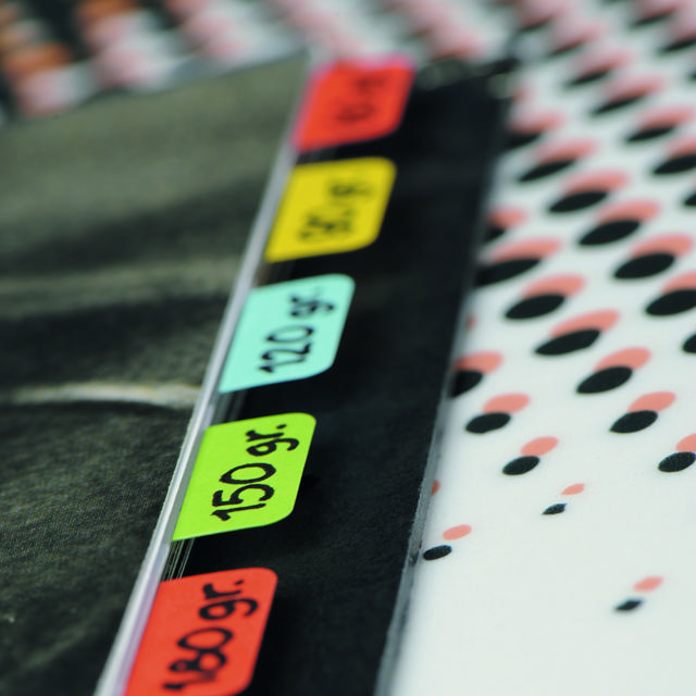 3L Selbstklebende Registertabs, permanent, 12 x 40 mm