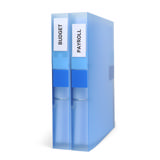 Selvklæbende etiketholder, permanent, 55 x 102 mm, med indsatser 