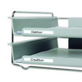 Itsekiinnittyvä etiketinpidikesuikale, pysyvä, 25 x 150 mm, sisällyksellä