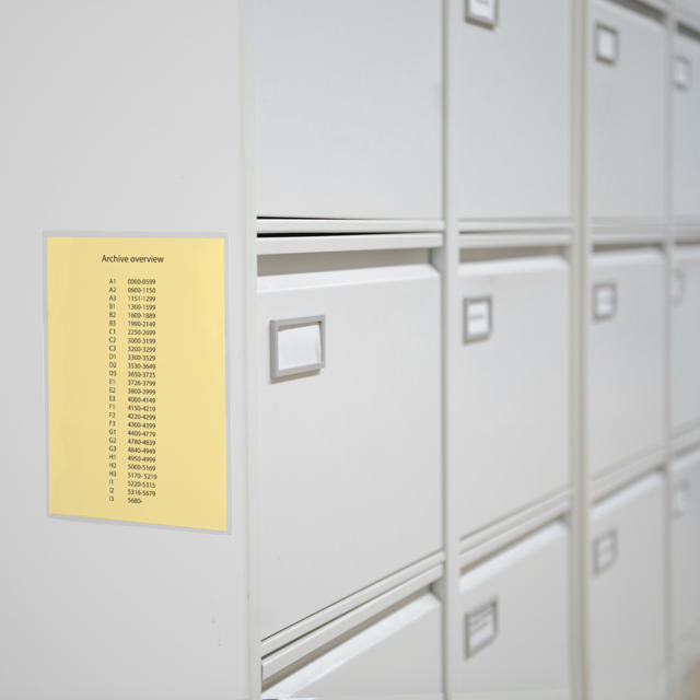 A3 Skyltfickor, öppning p? kortsidan