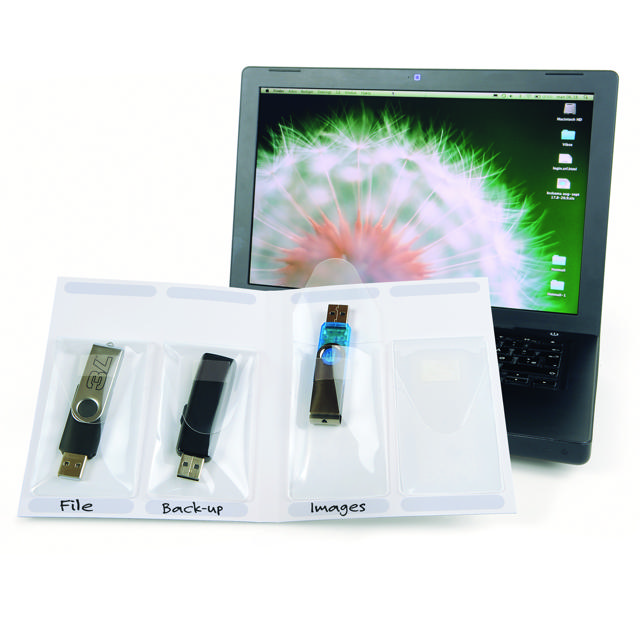 Self-adhesive USB Pockets - 10 pcs.